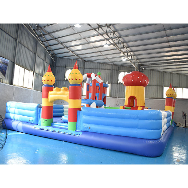 Factory Direct Price Fun City Floating Kids Bouncy Castle For Sea or Lake